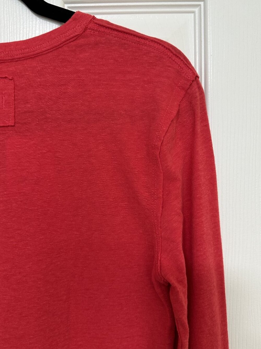 FREE PEOPLE WE THE FREE Nova Long Sleeve Tee Rococco Red Size S NWT - Picture 7 of 10